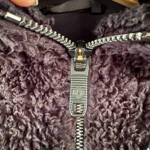 Lululemon‎ Oh So Sherpa Half Zip Black Women’s Size 6 Pullover Sweater Jacket - Picture 3 of 11